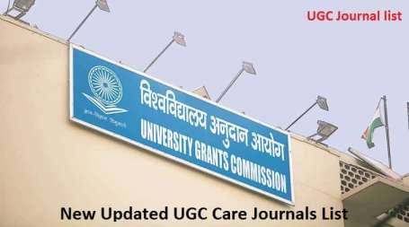 UGC Care Approved Journals List